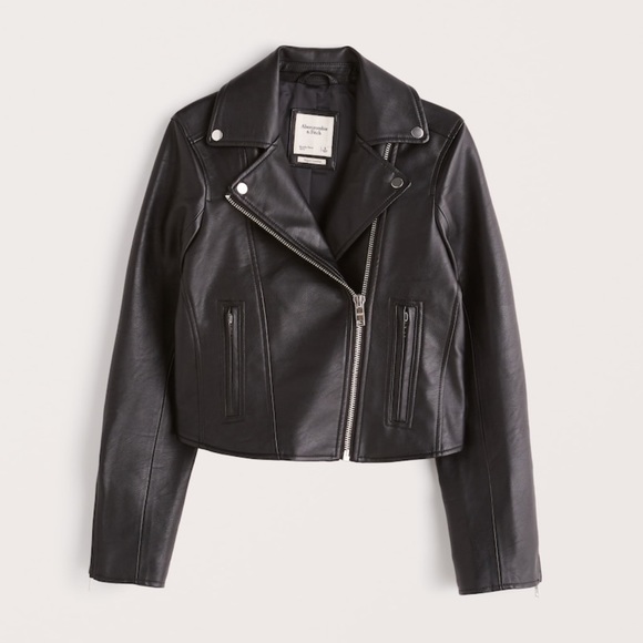 Abercrombie vegan leather jacket - Picture 1 of 4
